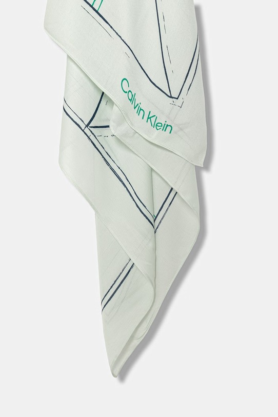 Calvin Klein chusta damska LV04F8083G turkusowy SS26