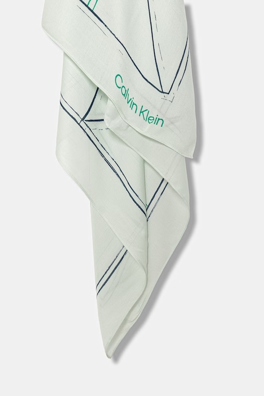 Calvin Klein chusta damska LV04F8083G turkusowy SS26