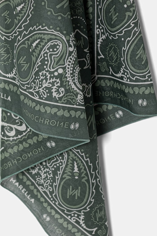 Akcesoria Marella apaszka damska bawełniana MLATASCA 2613541017200 zielony