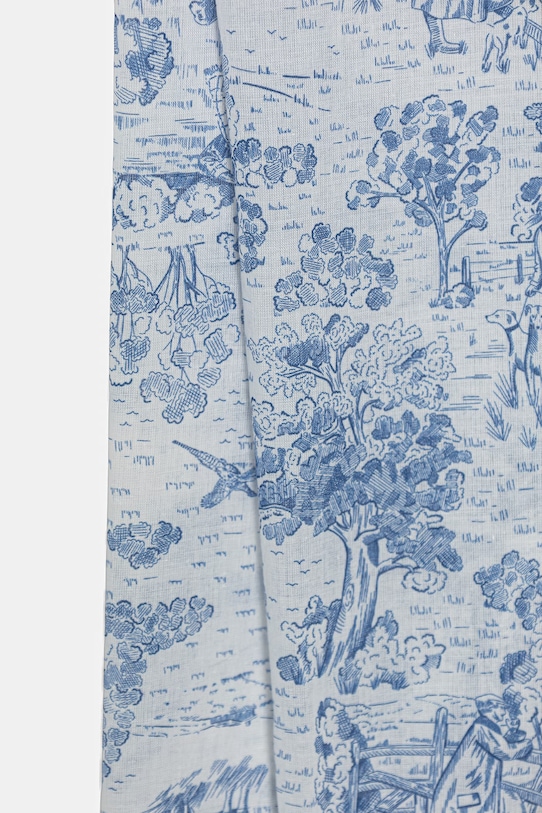 Barbour eleganten šal ženski bombažni Wisteria LSC0492 modra SS26