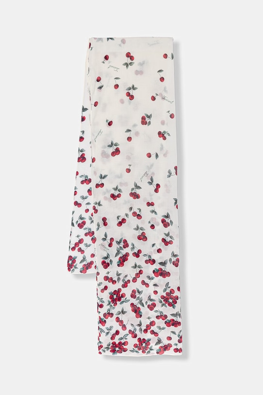 Twinset szal damski z dodatkiem wełny beżowy 261TO5520