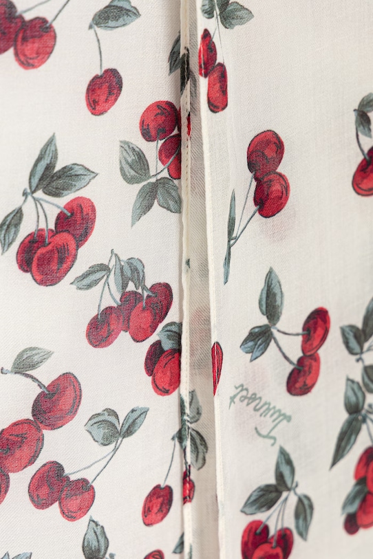 Twinset szal damski z dodatkiem wełny 261TO5520 beżowy SS26