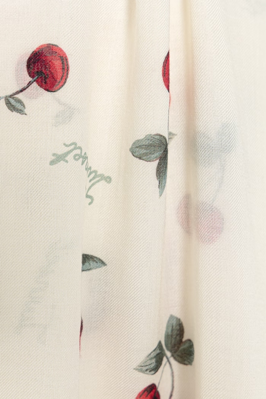 Akcesoria Twinset szal damski z dodatkiem wełny 261TO5520 beżowy