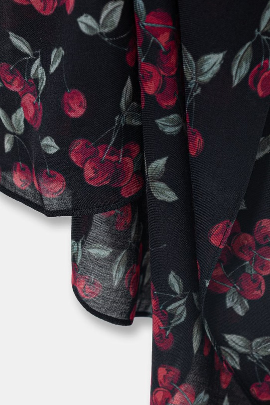 Akcesoria Twinset szal damski z dodatkiem wełny 261TO5520 granatowy