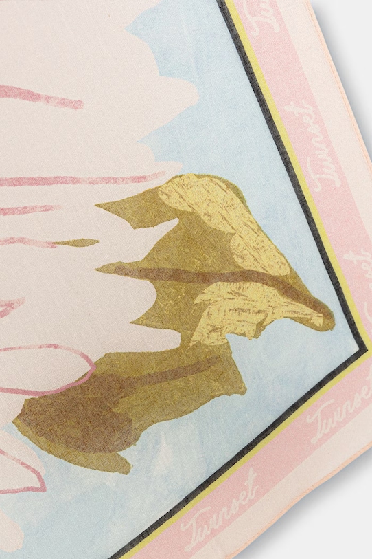 Twinset φουλάρι γυναικείο από πρόσμιξη λινού 261TO5070 ροζ SS26