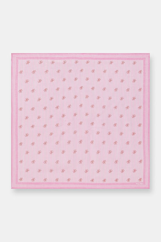 Tommy Hilfiger sciarpa da donna in lino SUMMER rosa AW0AW18346