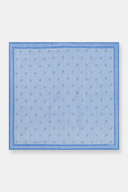 Tommy Hilfiger Šátek dámský lněný SUMMER modrá AW0AW18346