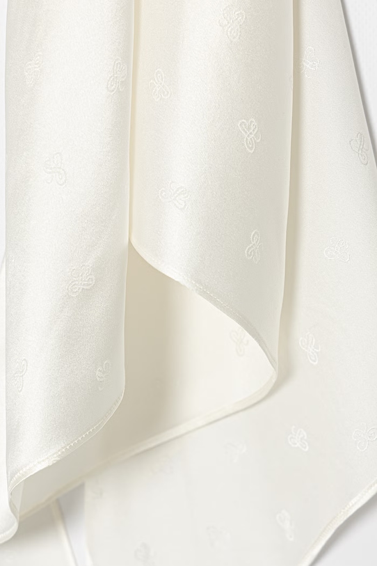 Akcesoria Luisa Spagnoli apaszka jedwabna Rametto 543149 beżowy