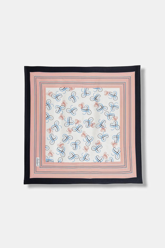 Luisa Spagnoli apaszka jedwabna Rullante tkanina biały 543096