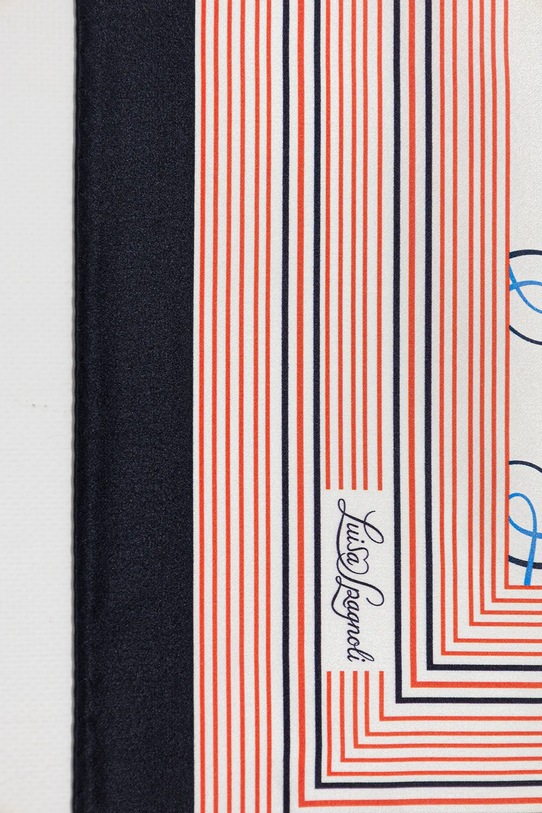 Luisa Spagnoli apaszka jedwabna Rullante 543096 biały SS26