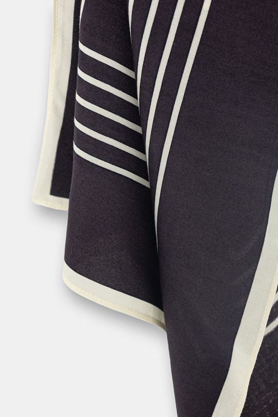 Akcesoria Marc O'Polo apaszka damska z wiskozy 5000008097 granatowy