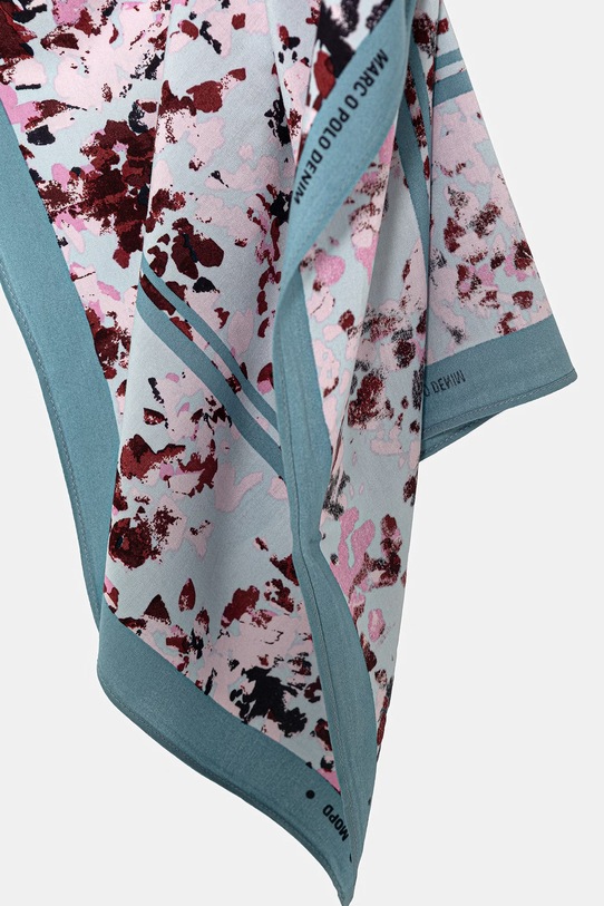 Akcesoria Marc O'Polo apaszka damska z wiskozy 5000008153 niebieski