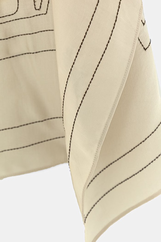 Marc O'Polo apaszka damska 5000013248 beżowy SS26