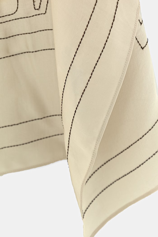 Marc O'Polo apaszka damska 5000013248 beżowy SS26