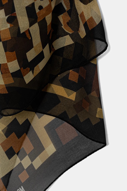 Moschino chusta jedwabna M3382.03729 brązowy SS26