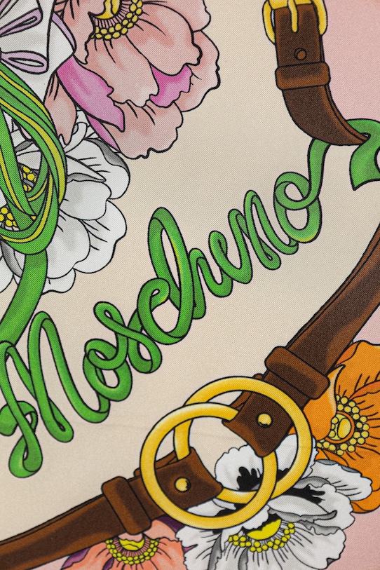 Akcesoria Moschino chusta jedwabna M3376.03549 różowy