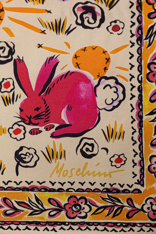 Akcesoria Moschino chusta jedwabna M3377.03549 beżowy