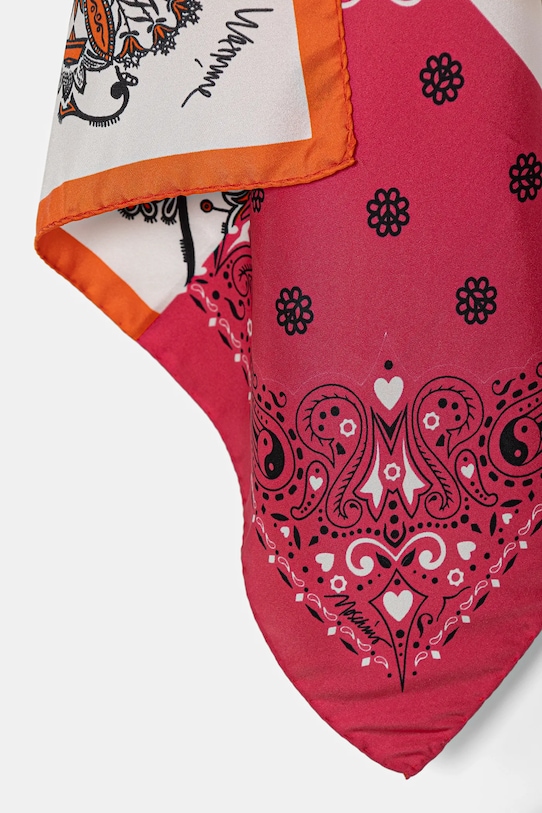Moschino chusta jedwabna M3371.03627 różowy SS26