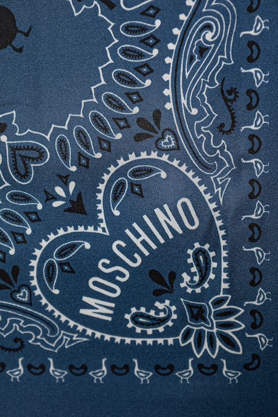Akcesoria Moschino chusta jedwabna M3371.03627 niebieski