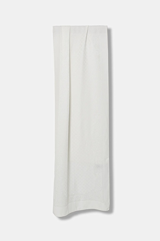 Moschino szal jedwabny tkanina biały M2920.30556