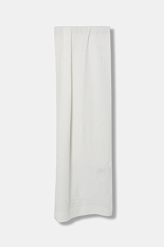 Moschino szal jedwabny tkanina biały M2920.30556