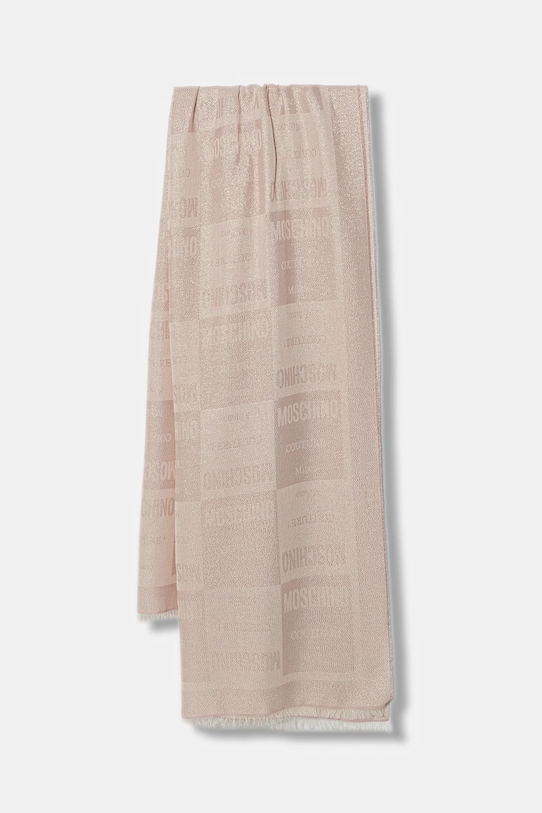 Moschino szalik drobny wzór różowy M3399.30844