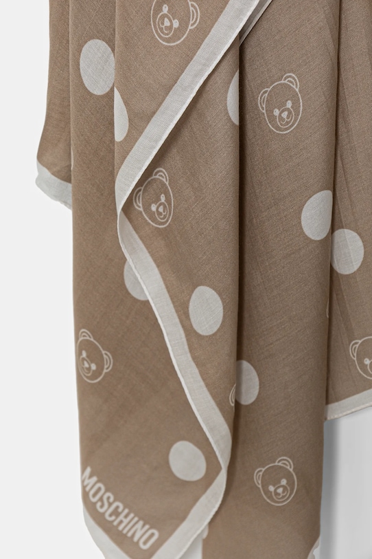 Akcesoria Moschino szal M5893.E5169 beżowy