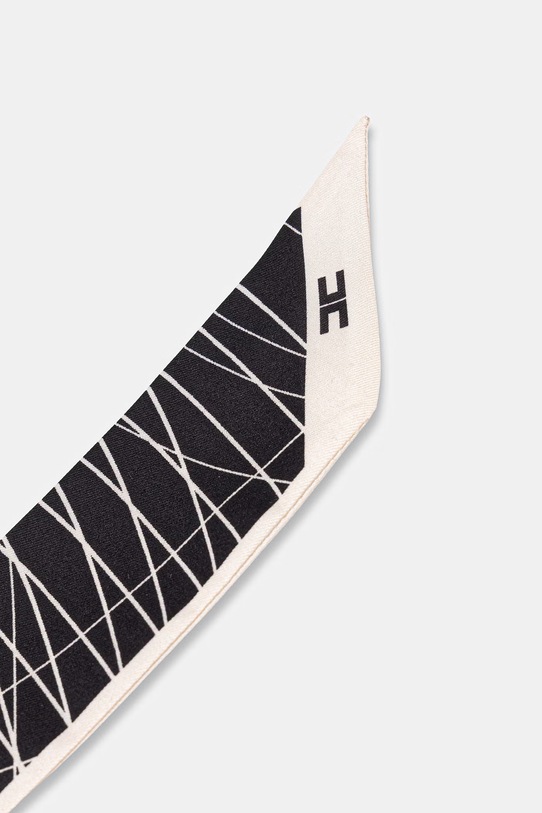 Elisabetta Franchi apaszka damska jedwabna FO18F62E2 czarny SS26