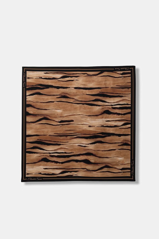 Elisabetta Franchi chusta damska jedwabna brązowy FO26L62E2