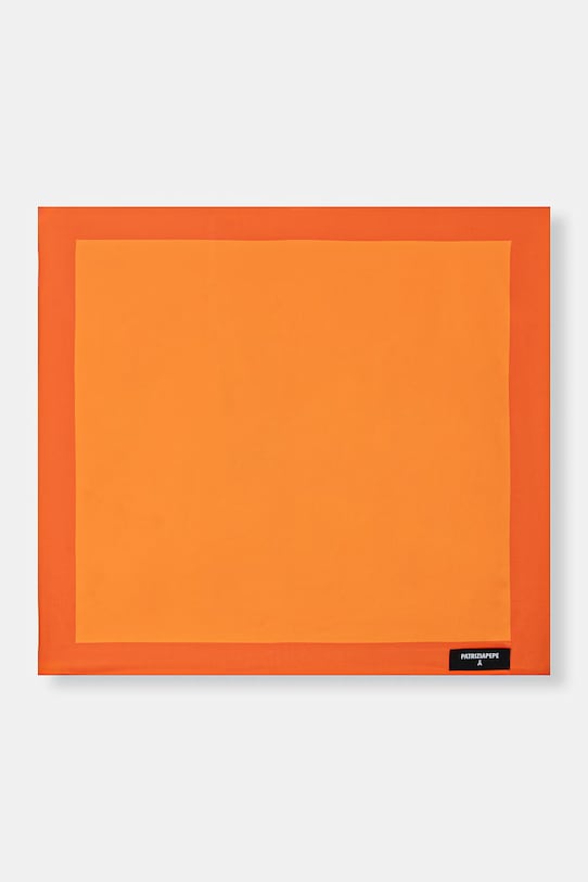 Patrizia Pepe apaszka jedwabna tkanina pomarańczowy 8F0115.A4X1