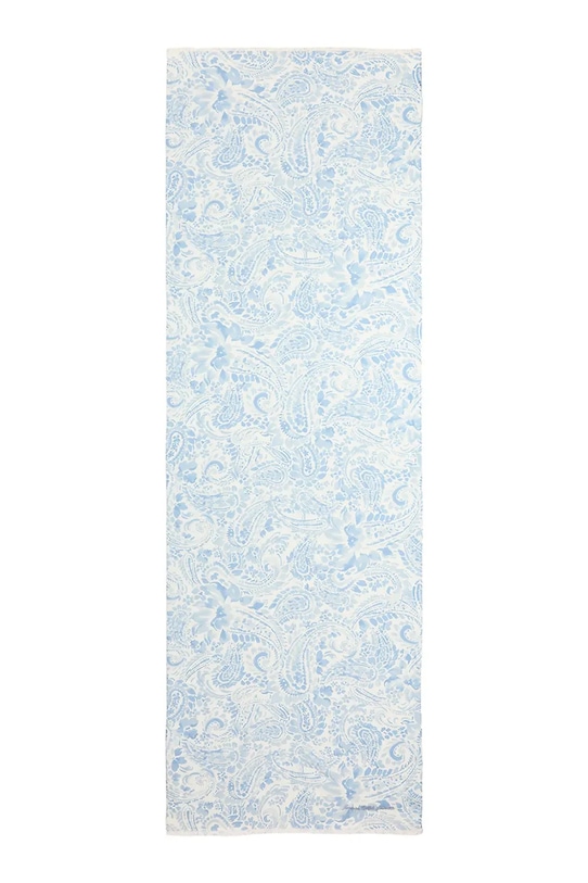 Lauren Ralph Lauren szalik damski bawełniany 454P14382 niebieski SS26