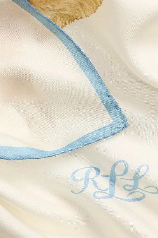 Akcesoria Lauren Ralph Lauren chusta damska jedwabna 454P14384 beżowy
