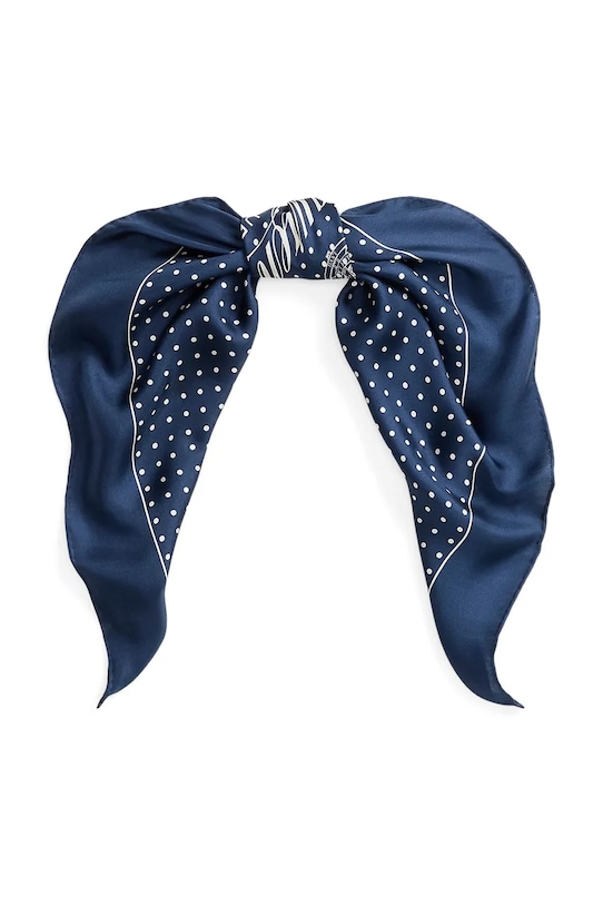 Lauren Ralph Lauren chusta damska jedwabna granatowy 454P14477
