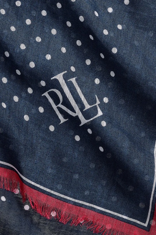 Akcesoria Lauren Ralph Lauren chusta damska 454P14481 granatowy