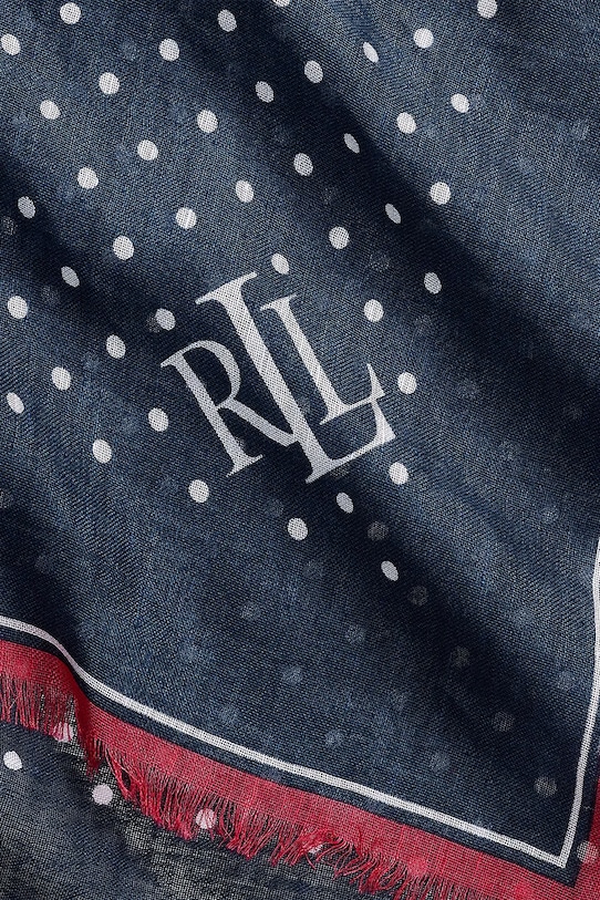 Akcesoria Lauren Ralph Lauren chusta damska 454P14481 granatowy