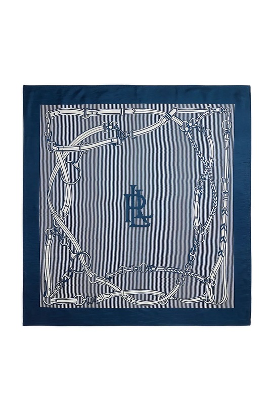 Lauren Ralph Lauren chusta damska jedwabna 454P14484 granatowy SS26