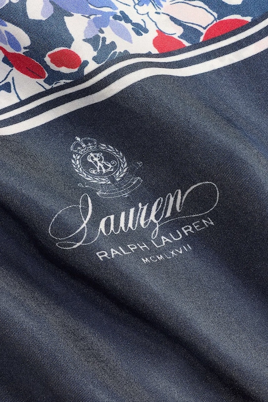 Akcesoria Lauren Ralph Lauren szal damski jedwabny 454P14488 granatowy