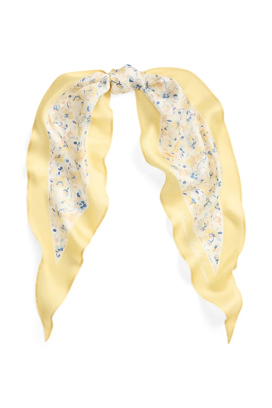Lauren Ralph Lauren szalik damski jedwabny żółty 454P14494
