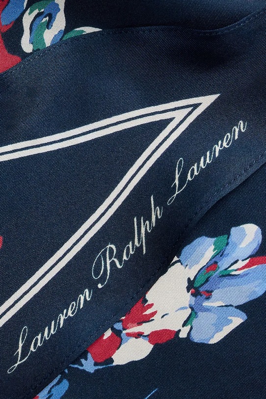 Akcesoria Lauren Ralph Lauren szalik damski jedwabny 454P14494 granatowy