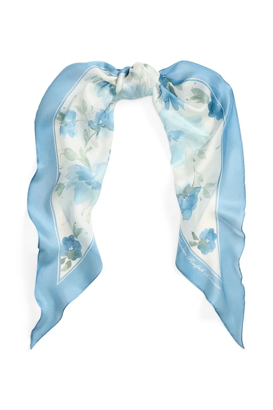 Lauren Ralph Lauren apaszka damska jedwabna niebieski 454P14503