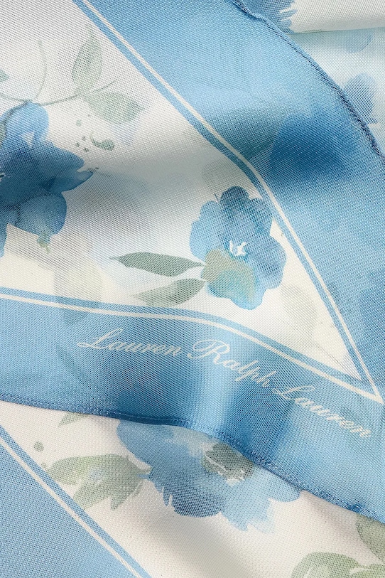 Akcesoria Lauren Ralph Lauren apaszka damska jedwabna 454P14503 niebieski