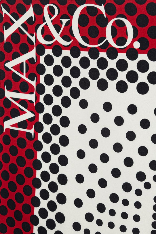 MAX&Co. chusta jedwabna MCABATTISTA 2616541016200 czerwony SS26