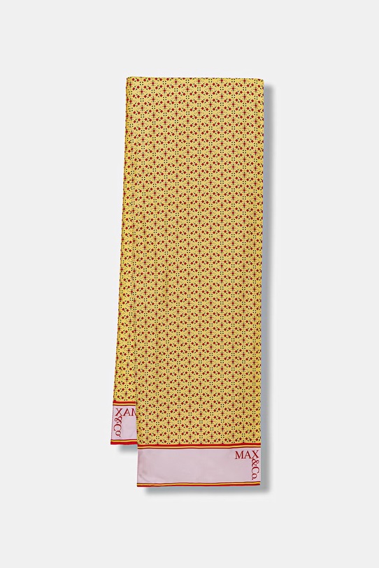 MAX&Co. szal jedwabny MCAASTI tkanina żółty 2616541026200