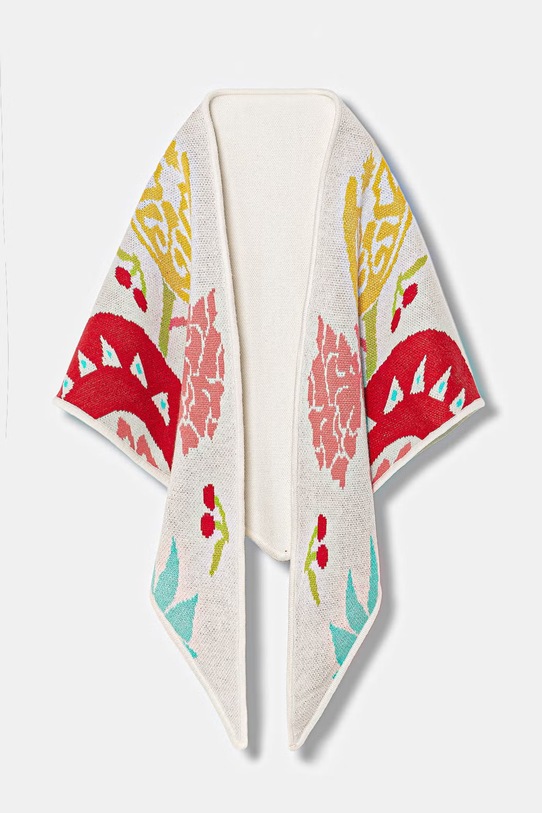 Never Fully Dressed szalik dzianina beżowy NFDA652