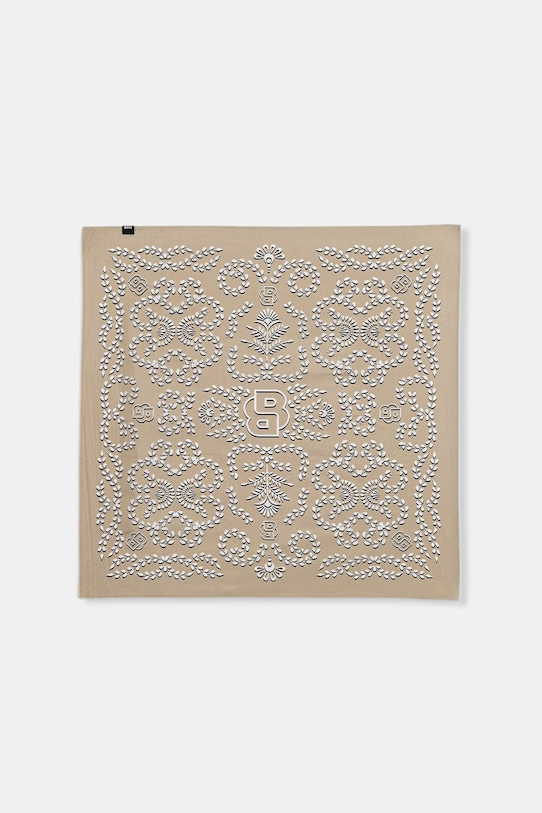 BOSS šatka dámska hodvábna Vincency B béžová 50555864