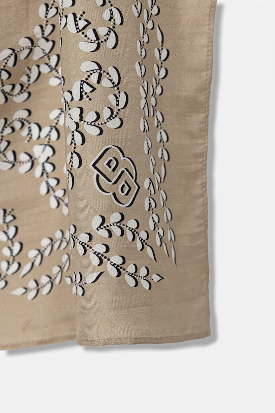 Doplnky BOSS šatka dámska hodvábna Vincency B 50555864 béžová