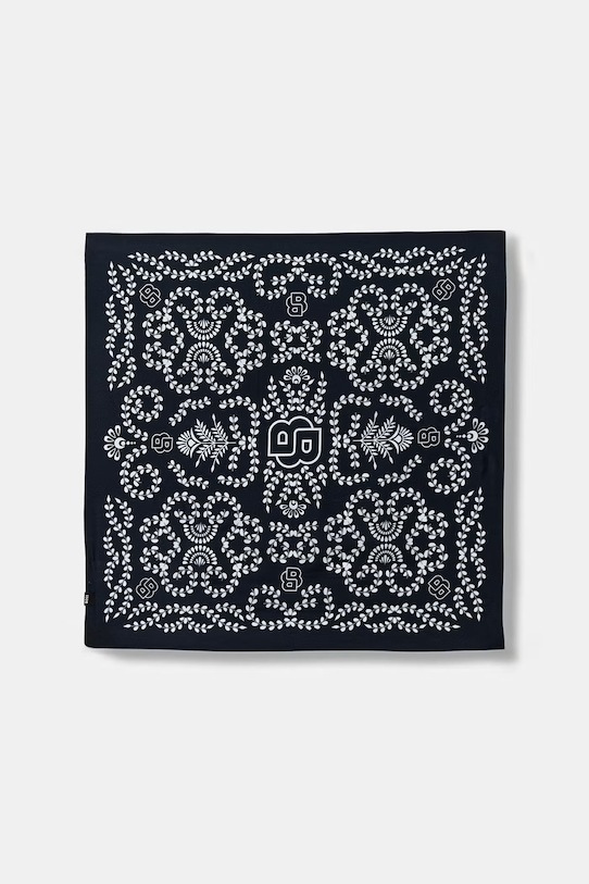 BOSS šatka dámska hodvábna Vincency B tmavomodrá 50555864