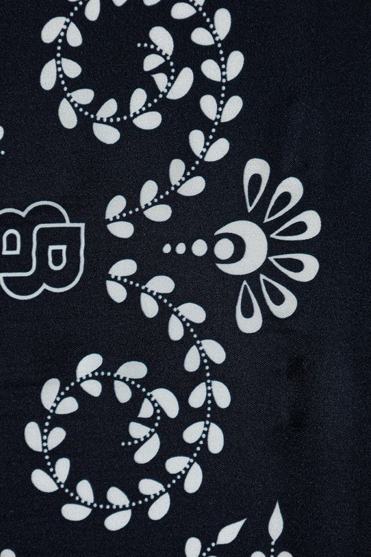 BOSS τετράγωνο μαντήλι γυναικείο μεταξωτό Vincency B 50555864 σκούρο μπλε SS26