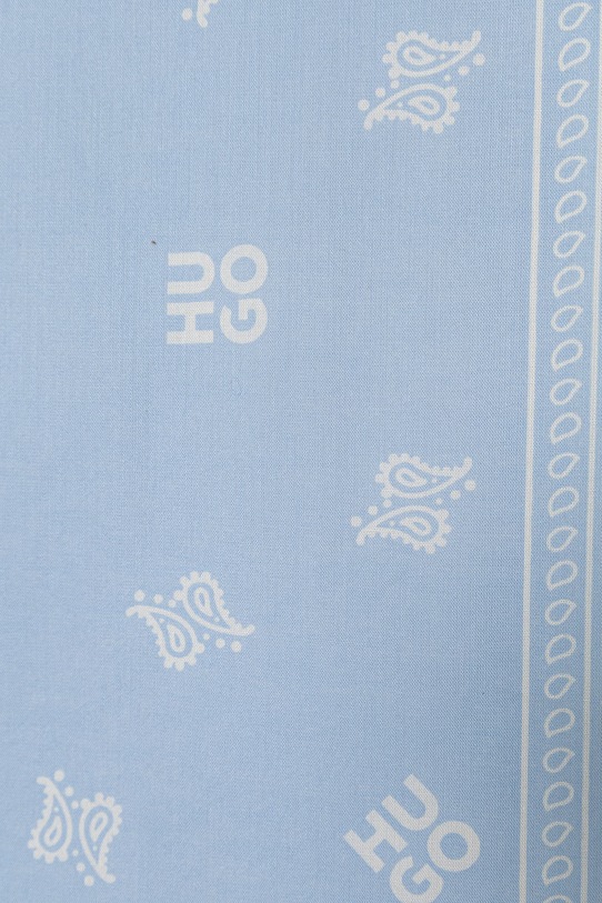 HUGO svilena ruta ženska bombažna 2Bandana_pack 50562378 modra