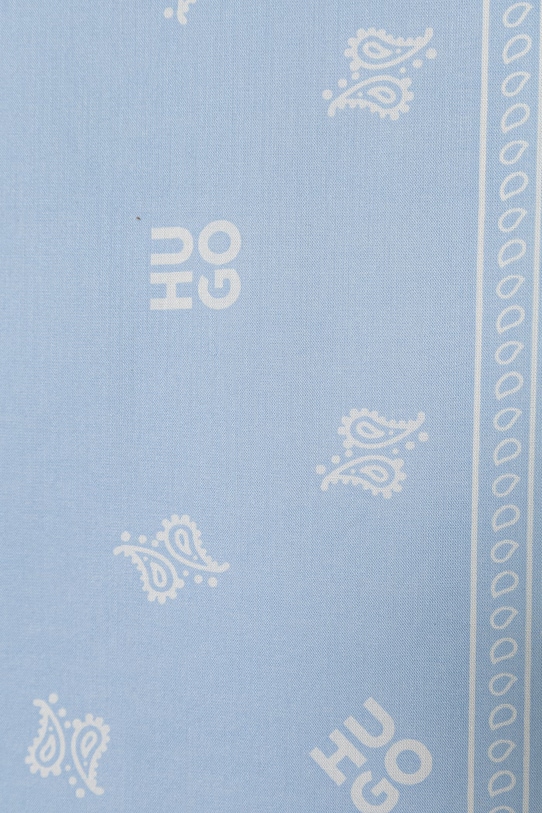 HUGO svilena ruta ženska bombažna 2Bandana_pack 50562378 modra